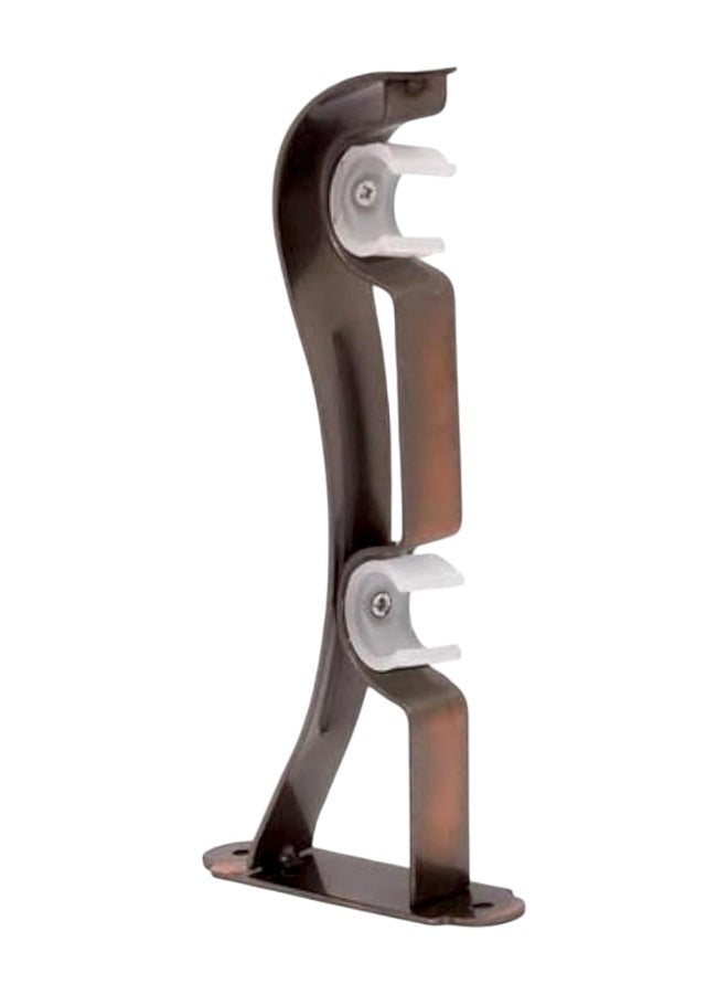 Classic Copper Double Metal Curtain Bracket Set (21cm) - Image 2